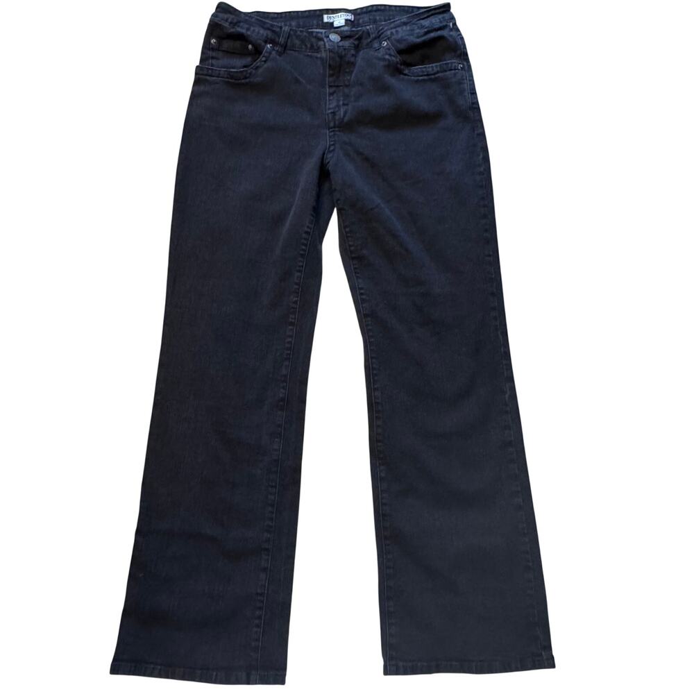 Pendleton Black Straight Leg Jeans Women’s 14 High Rise Classic Denim